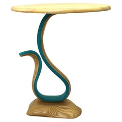 Sterope End Table by Raka Studio x Hamdi Studio - Resin and Ash Wood Table