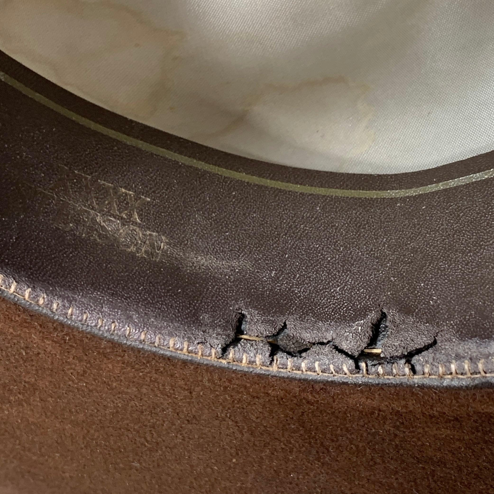 STETSON Size 7 1/4 Brown Felt Cowboy Hat For Sale 4