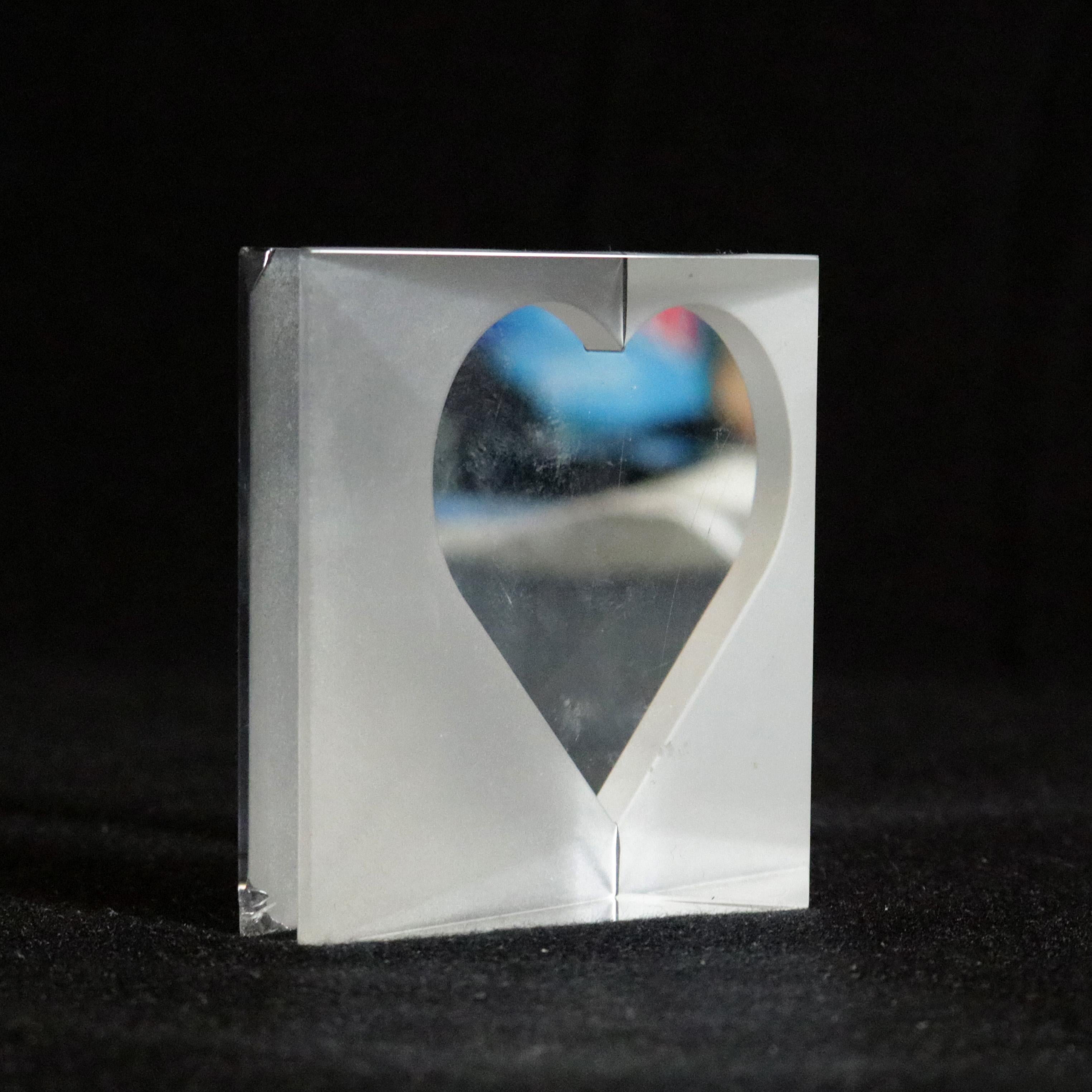 steuben heart paperweight