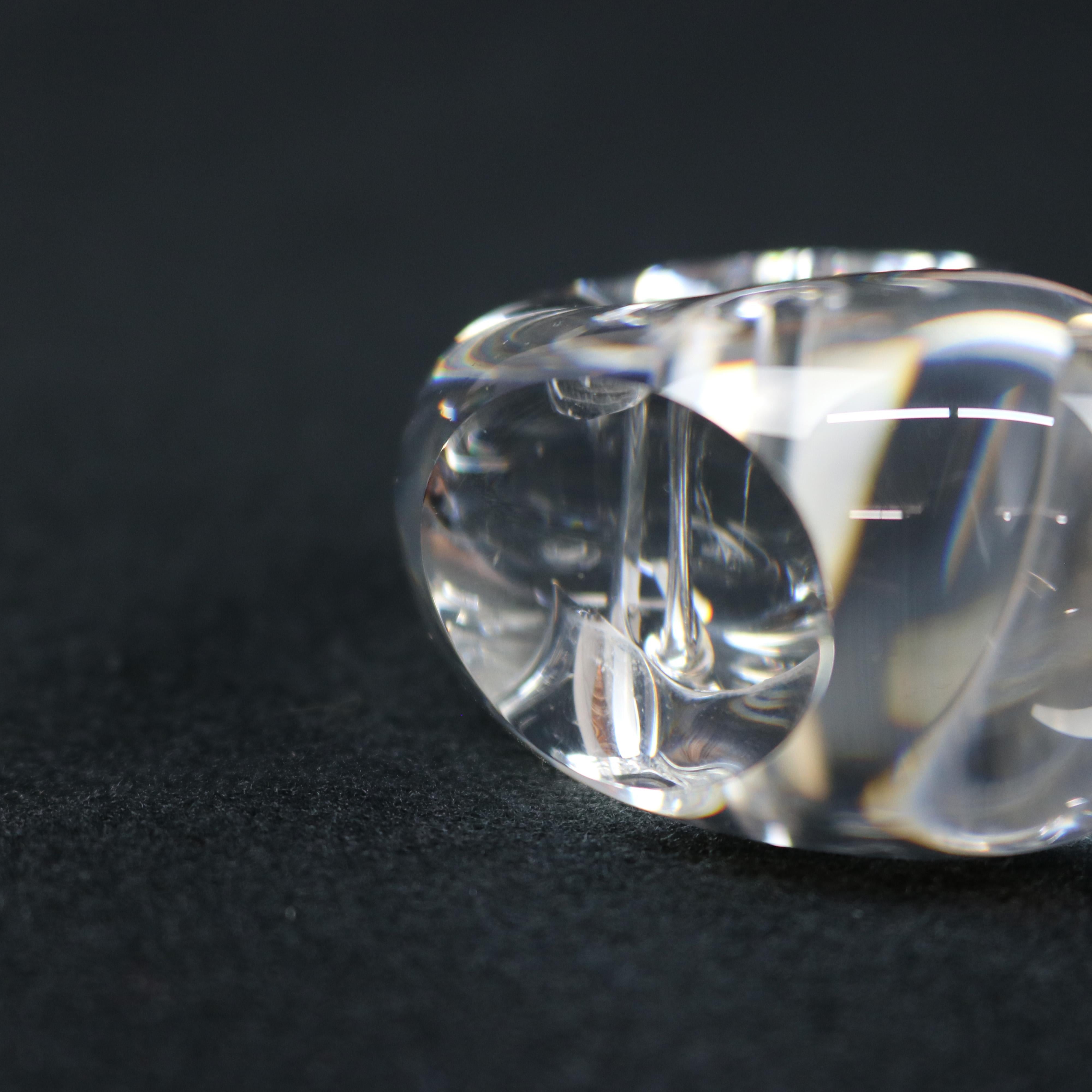 Steuben Art Glass Sculptural Snail Paperweight, 20th C 3