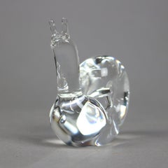 Steuben Art Glass Sculptural Snail Paperweight, 20th C