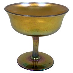 Steuben Aurene Glass Footed Sherbet Cup