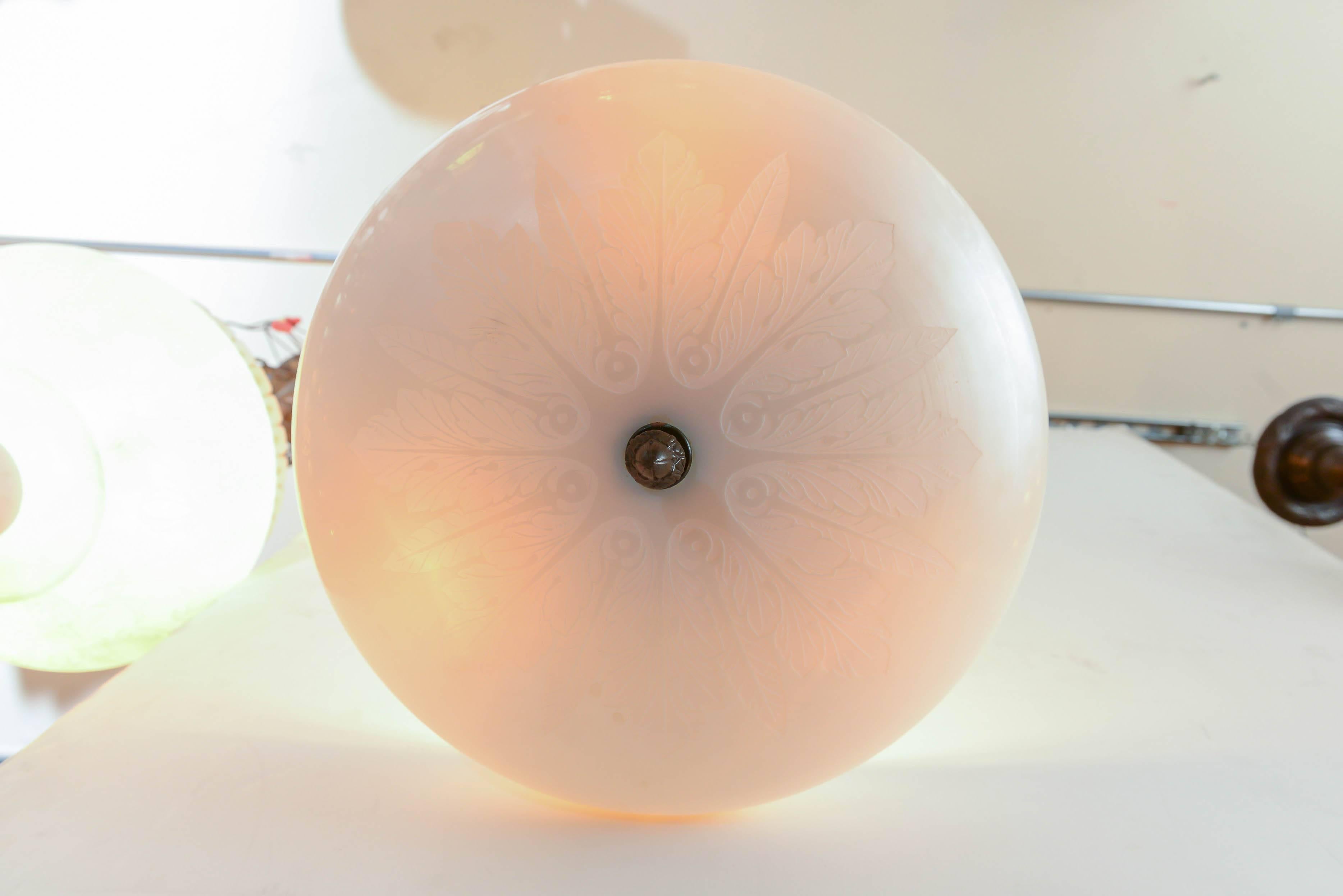 calcite pendant light