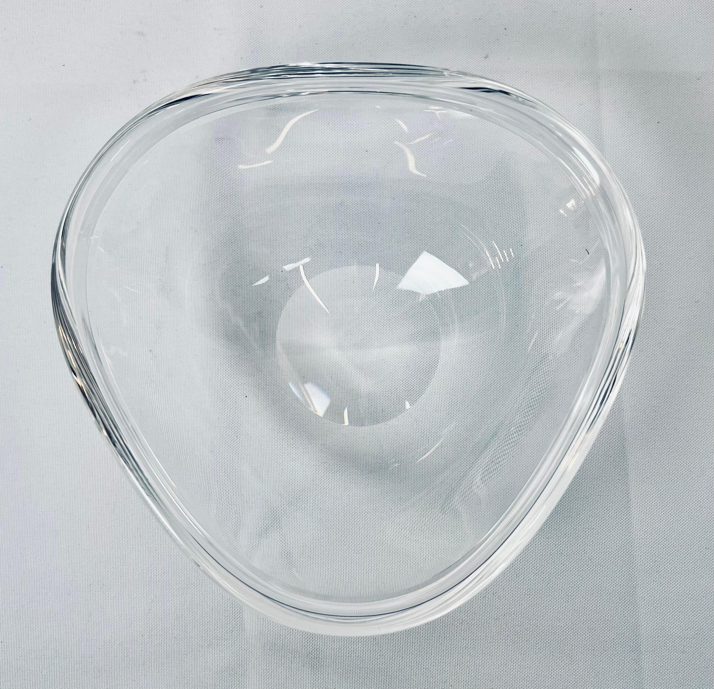 large clear glass bowl