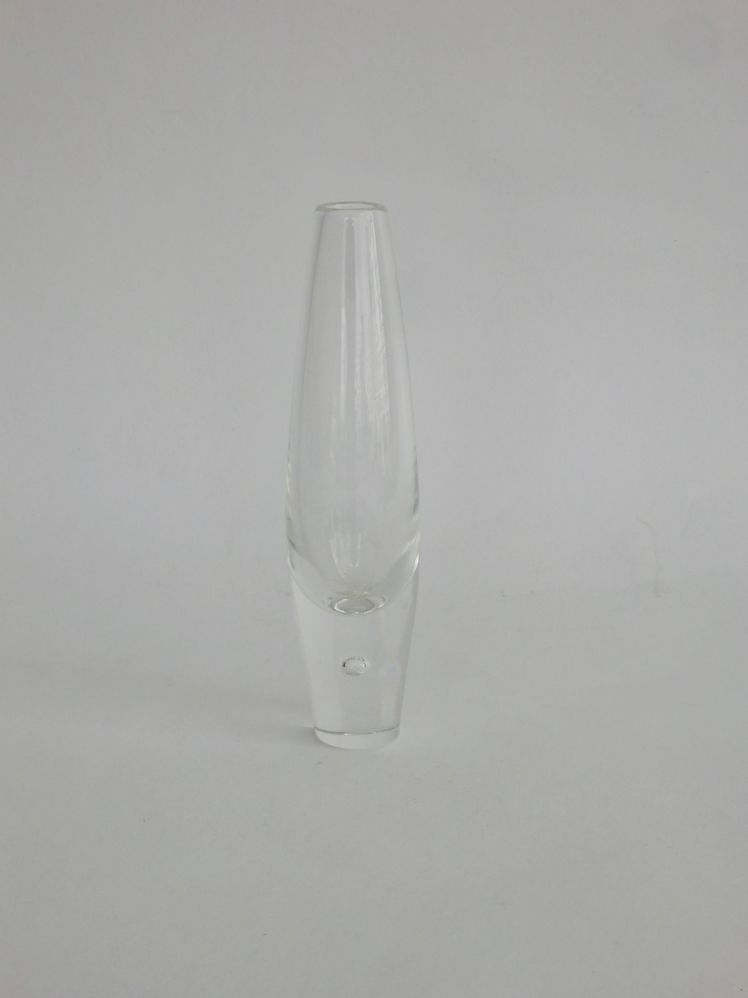 Mid-Century Modern Steuben Controlled Bubble Modernist Glass Vase