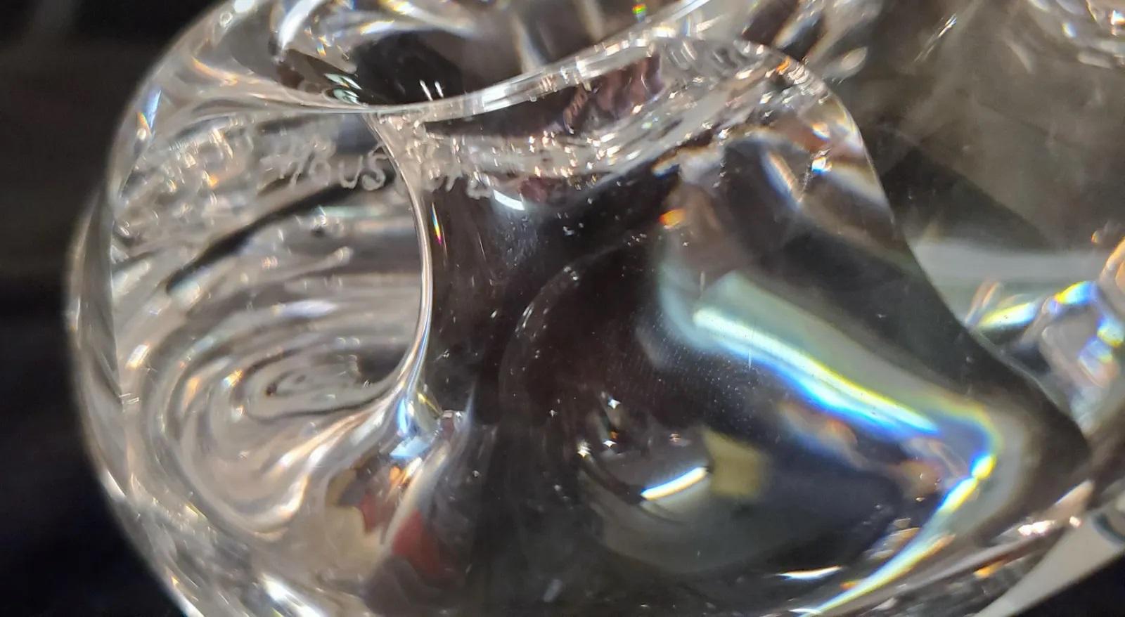 Steuben Kristall-Kunstglas von J Houston Trout 24k Goldfliegen von J Houston im Angebot 3