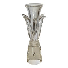Steuben Crystal Flower Form Vase