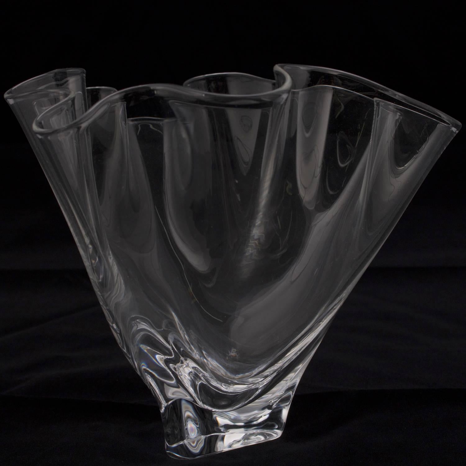 steuben crystal vase
