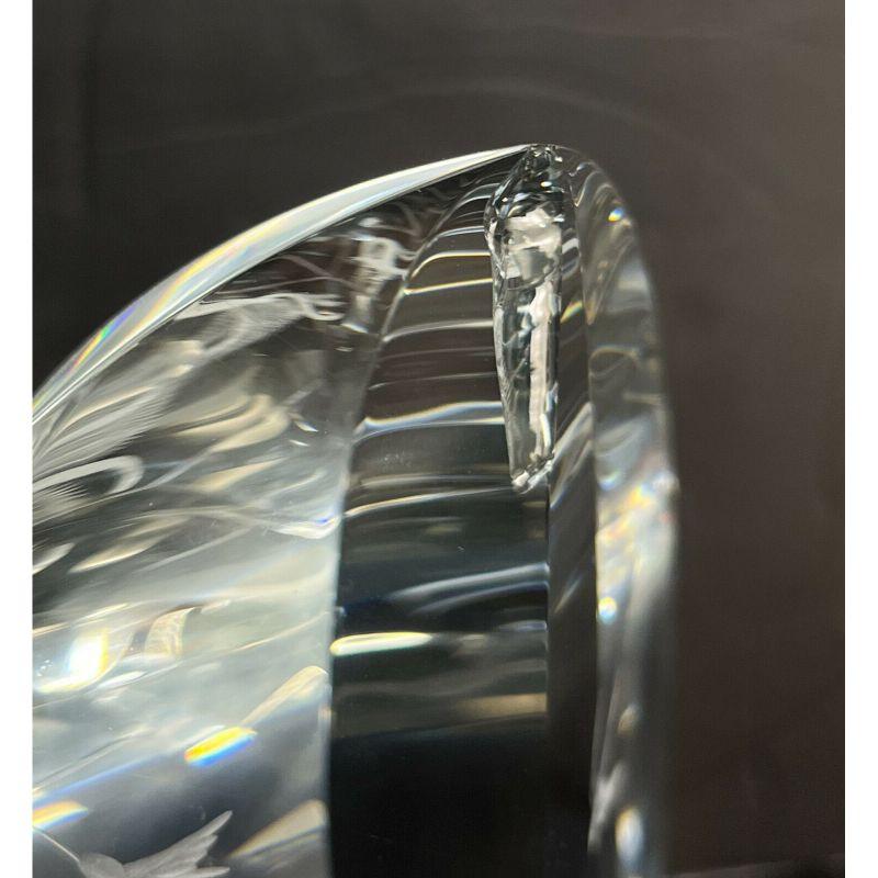 Steuben Engraved Glass Sculpture Bird Song by Peter Aldridge & Jane Osborn-Smith For Sale 2