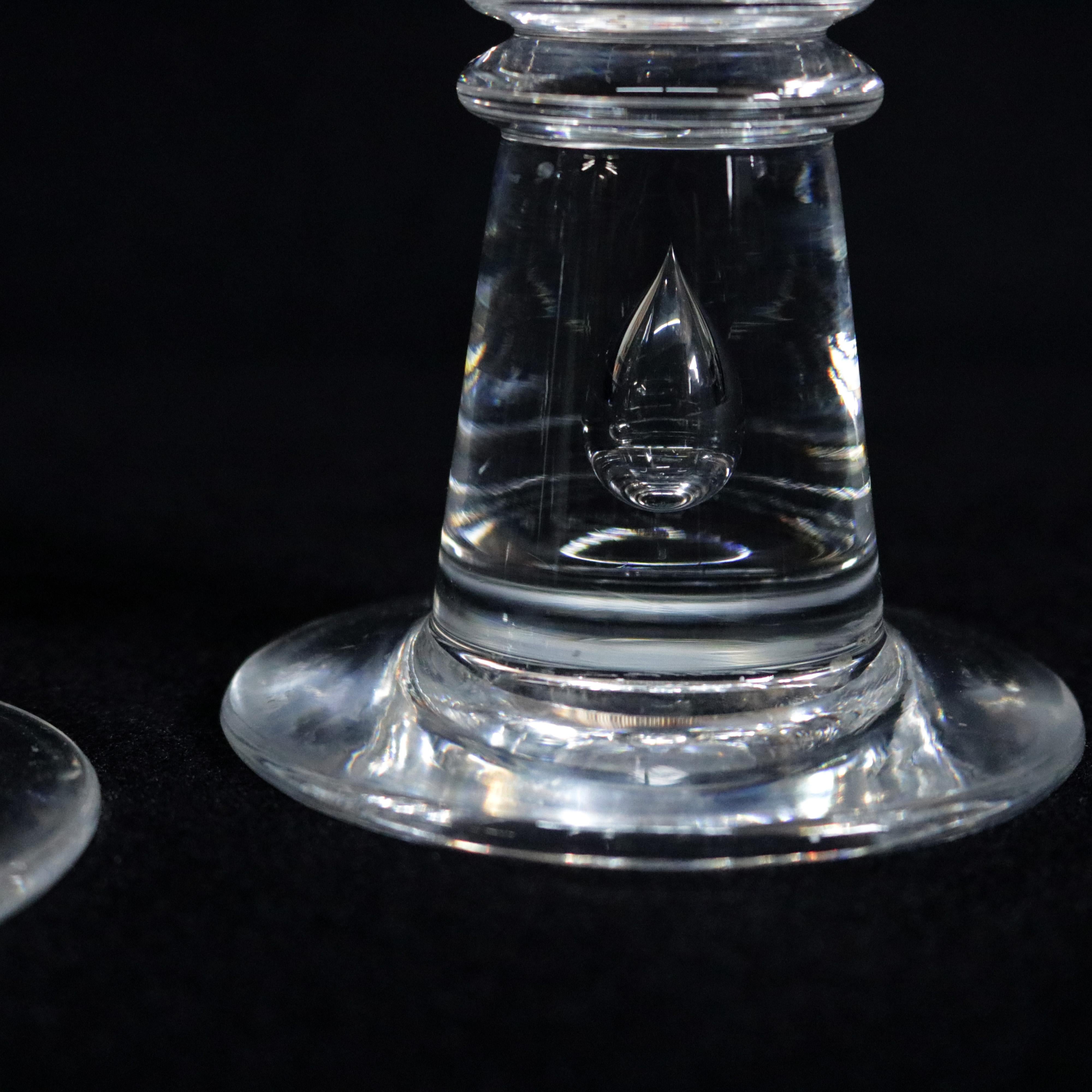 steuben teardrop candlesticks