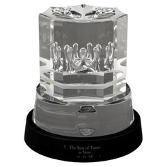 Steuben Glass Crown Sculpture, 2008 Steuben Glass Crown Sculpture, 2008