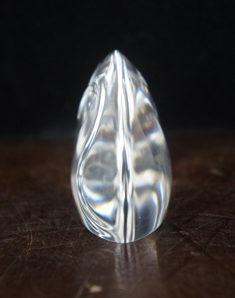 Steuben Glass Crystal Mouse Rat Paperweight Figurine Hand Cooler with ...