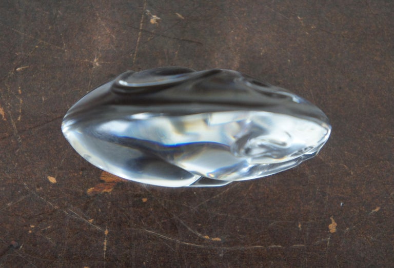 Steuben Glass Crystal Mouse Rat Paperweight Figurine Hand Cooler with ...