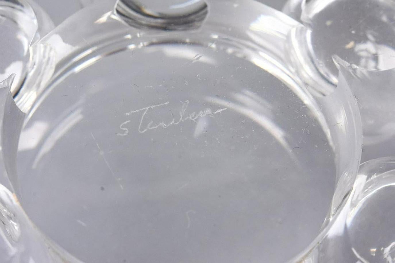 American Steuben Glass Crystal Pedestal Centerpiece