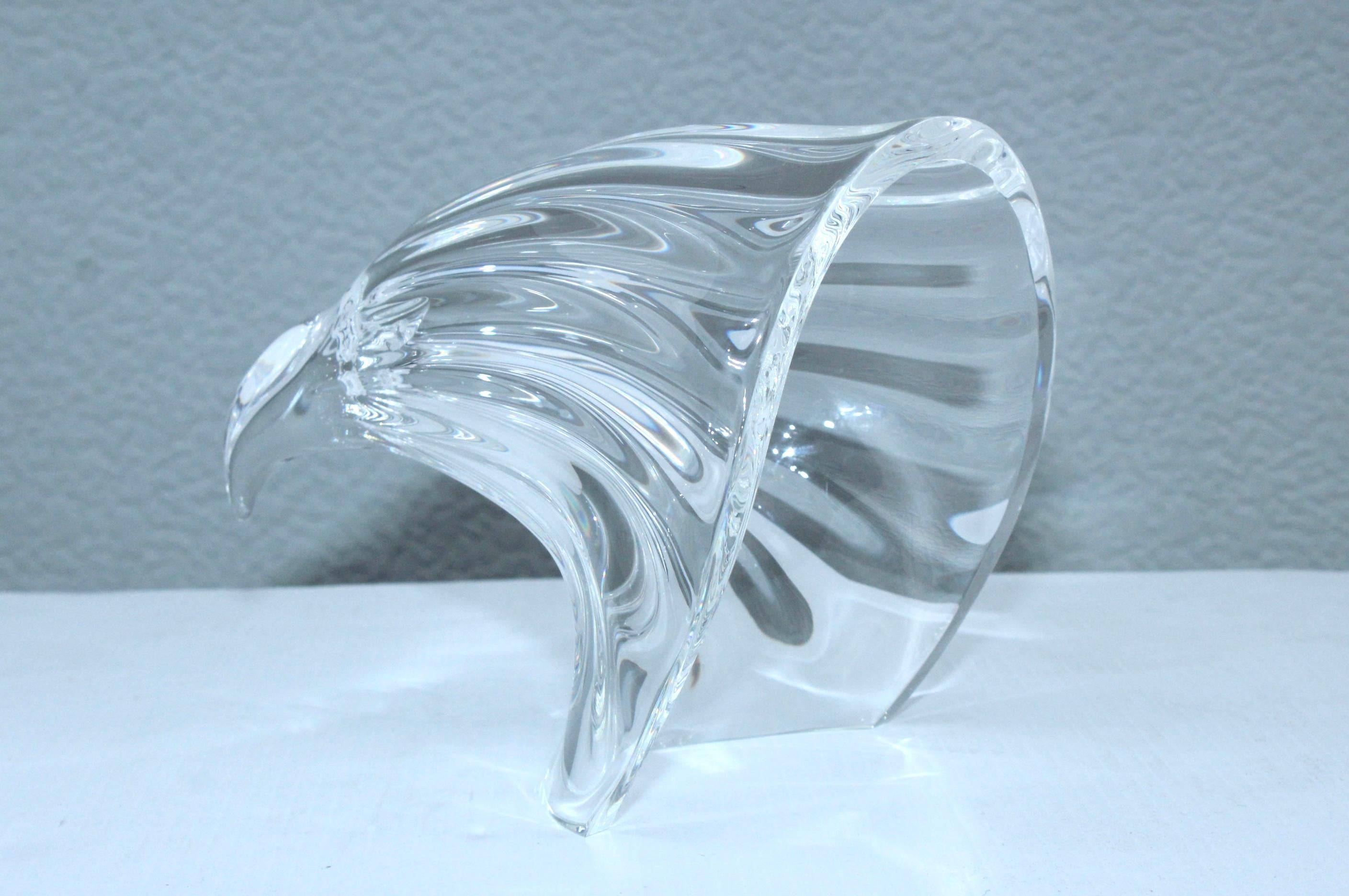 Steuben Glas Adler Glasskulptur (Moderne der Mitte des Jahrhunderts) im Angebot