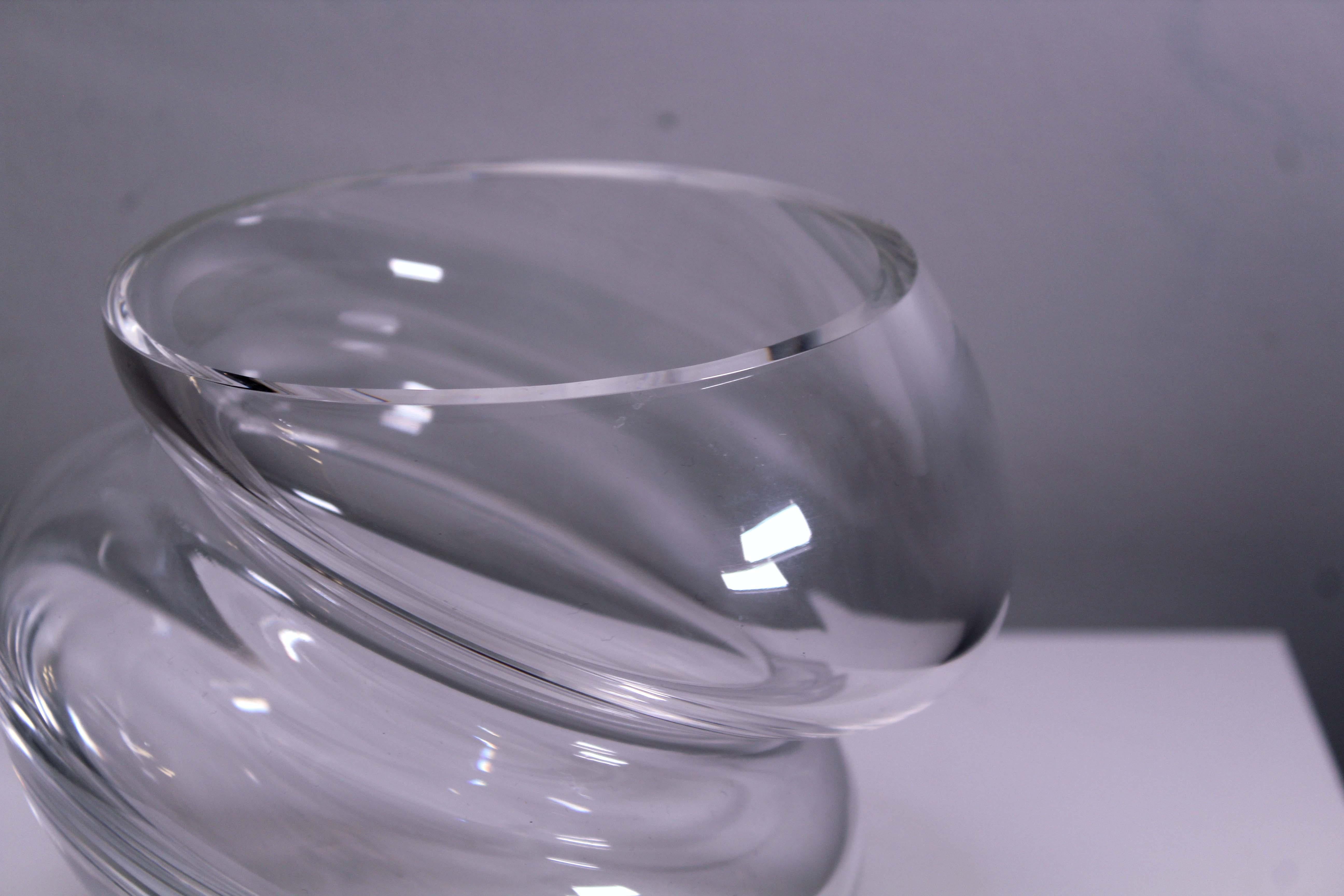 20th Century Steuben Glass Rare Nimbus Dish