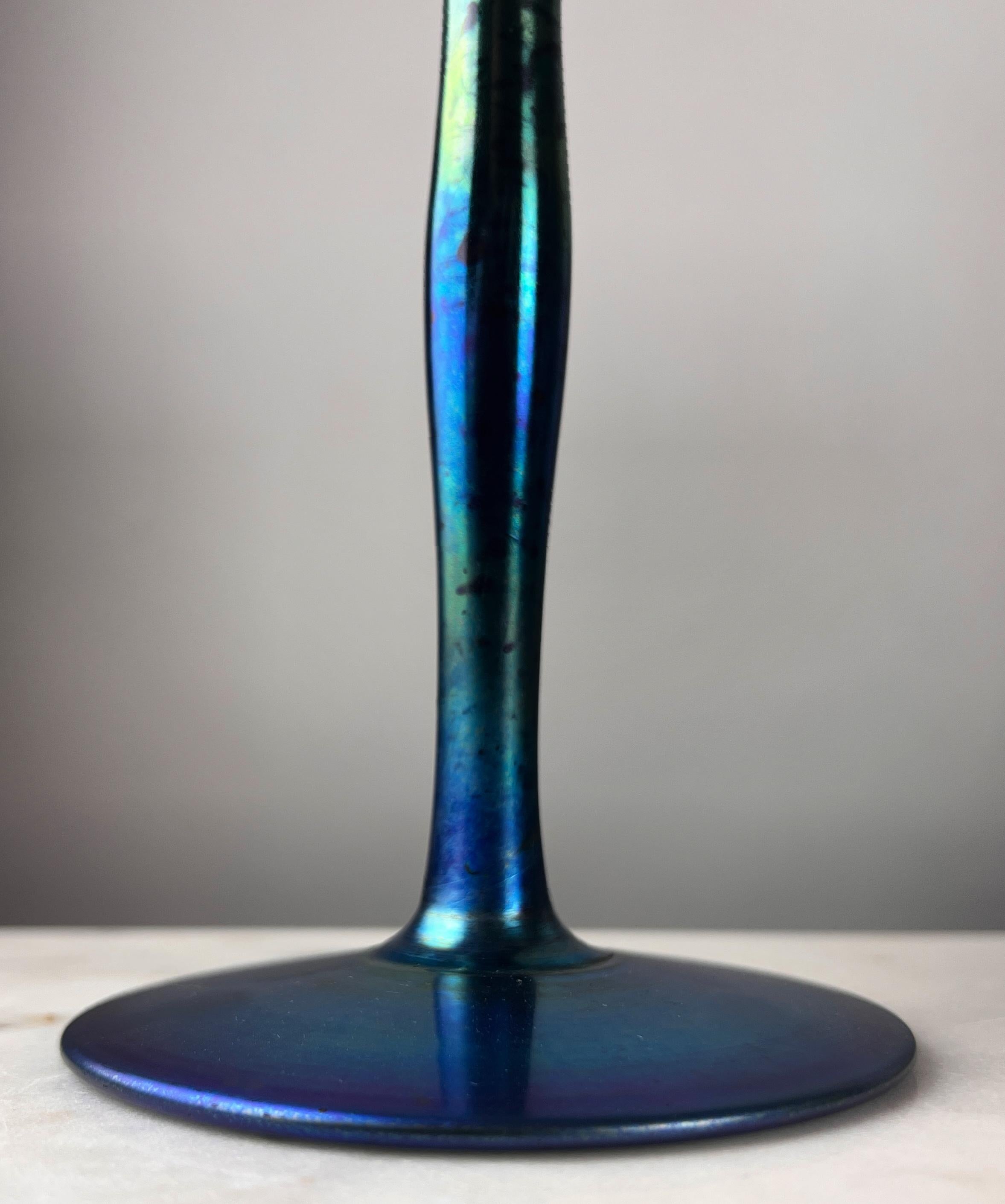 Steuben Glass Works Blau Aurene Kompott #2642 im Zustand „Gut“ im Angebot in Bloomfield Hills, MI