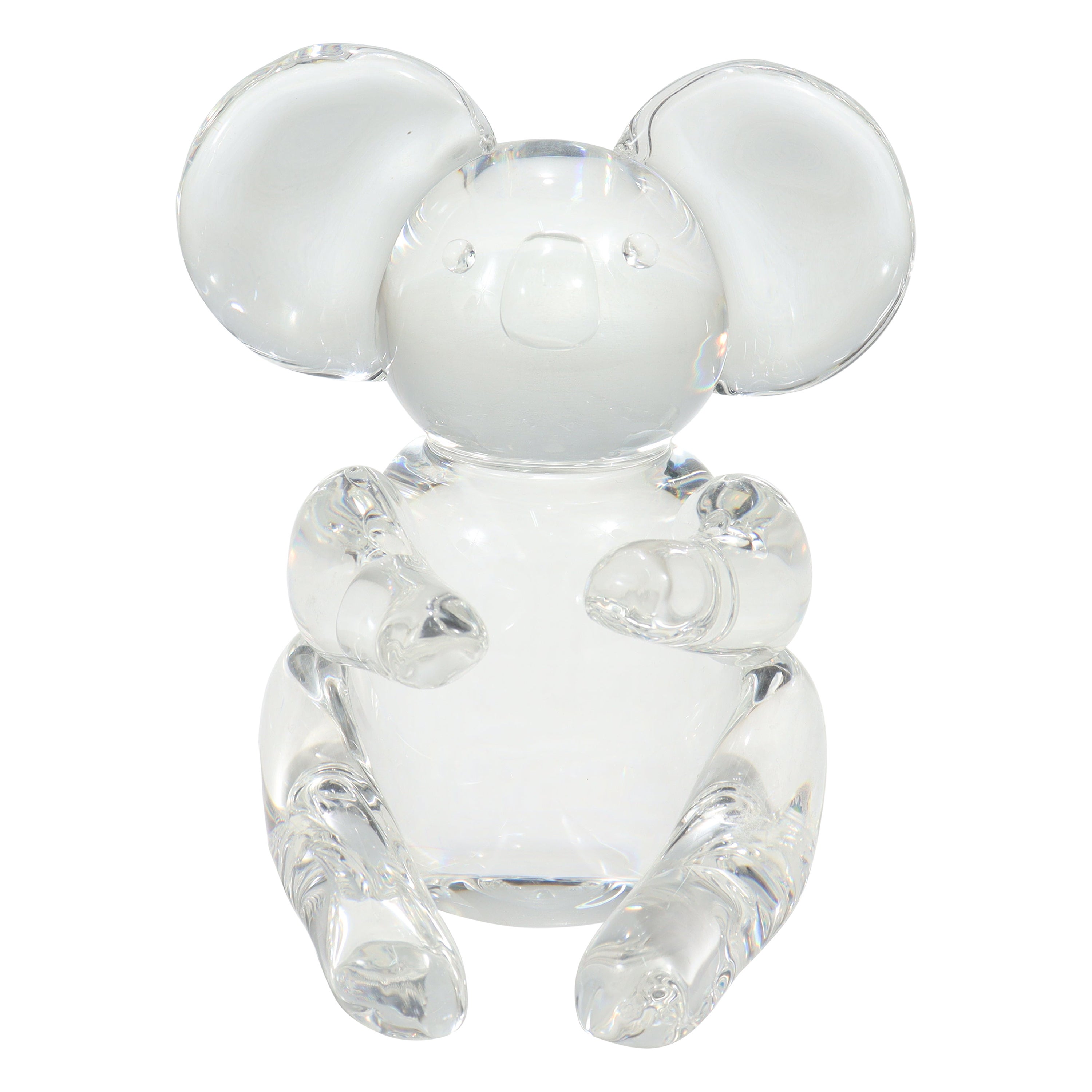 Steuben Koala Bear Figurine or Sculpture Model No. 8268 by Lloyd Atkins 1971