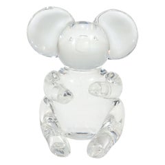 Steuben Koala Bear Figurine or Sculpture Model No. 8268 by Lloyd Atkins 1971