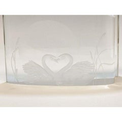 Steuben "Our Love" Glass Sculpture Joel Smith Cary Austin