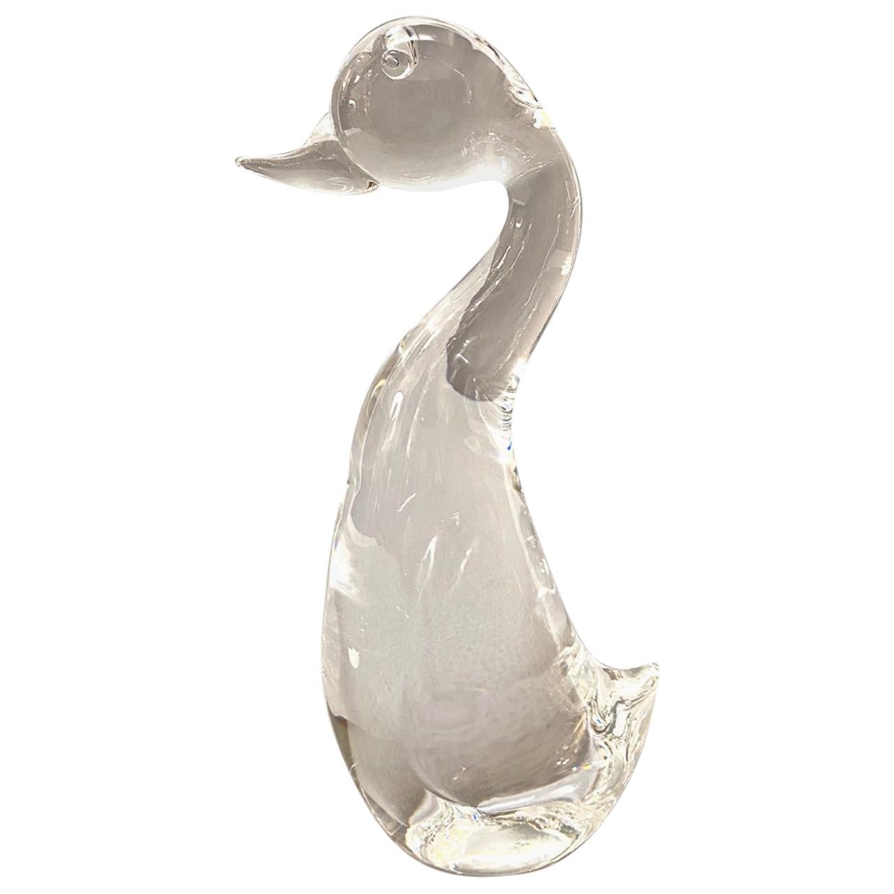 Steuben Duck Figure