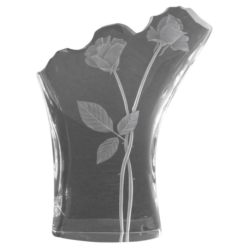 Steuben "Rosenstrauß" Glasskulptur, 1995