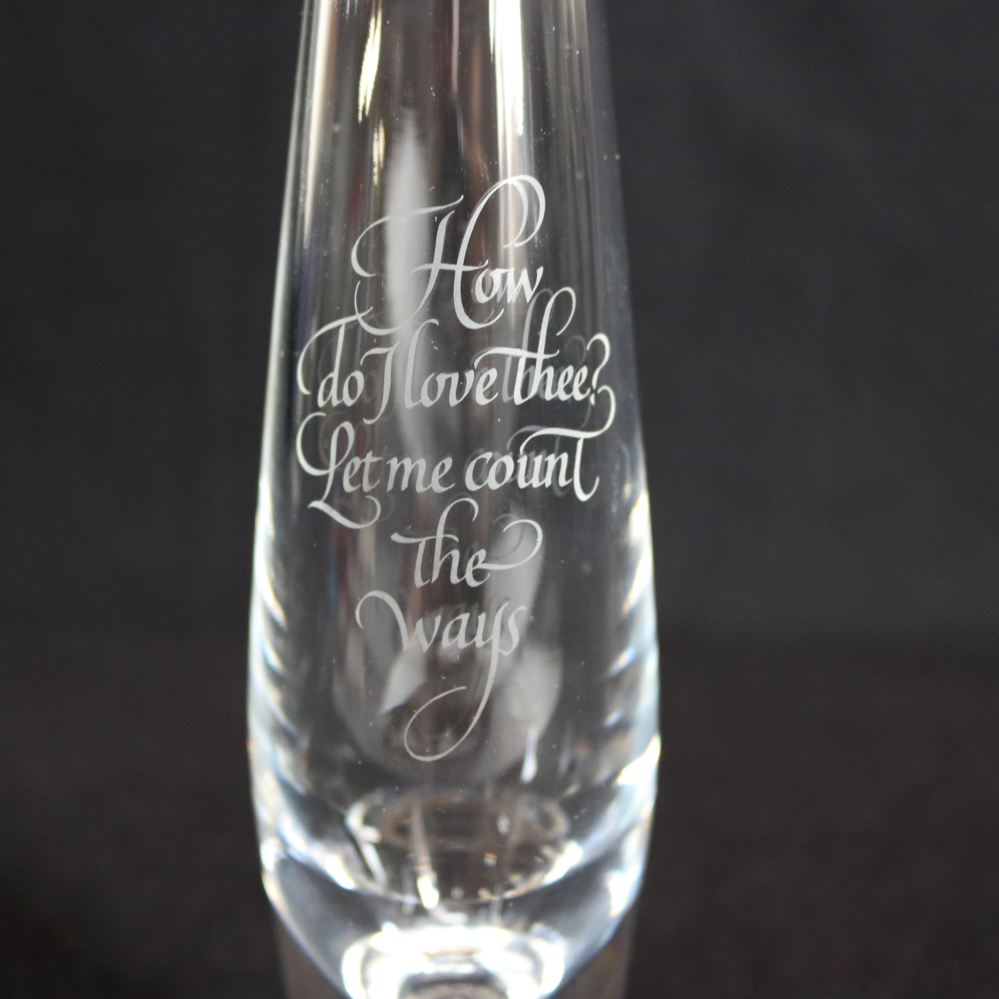 Hand-Crafted Steuben Signed Art Glass Modernist 