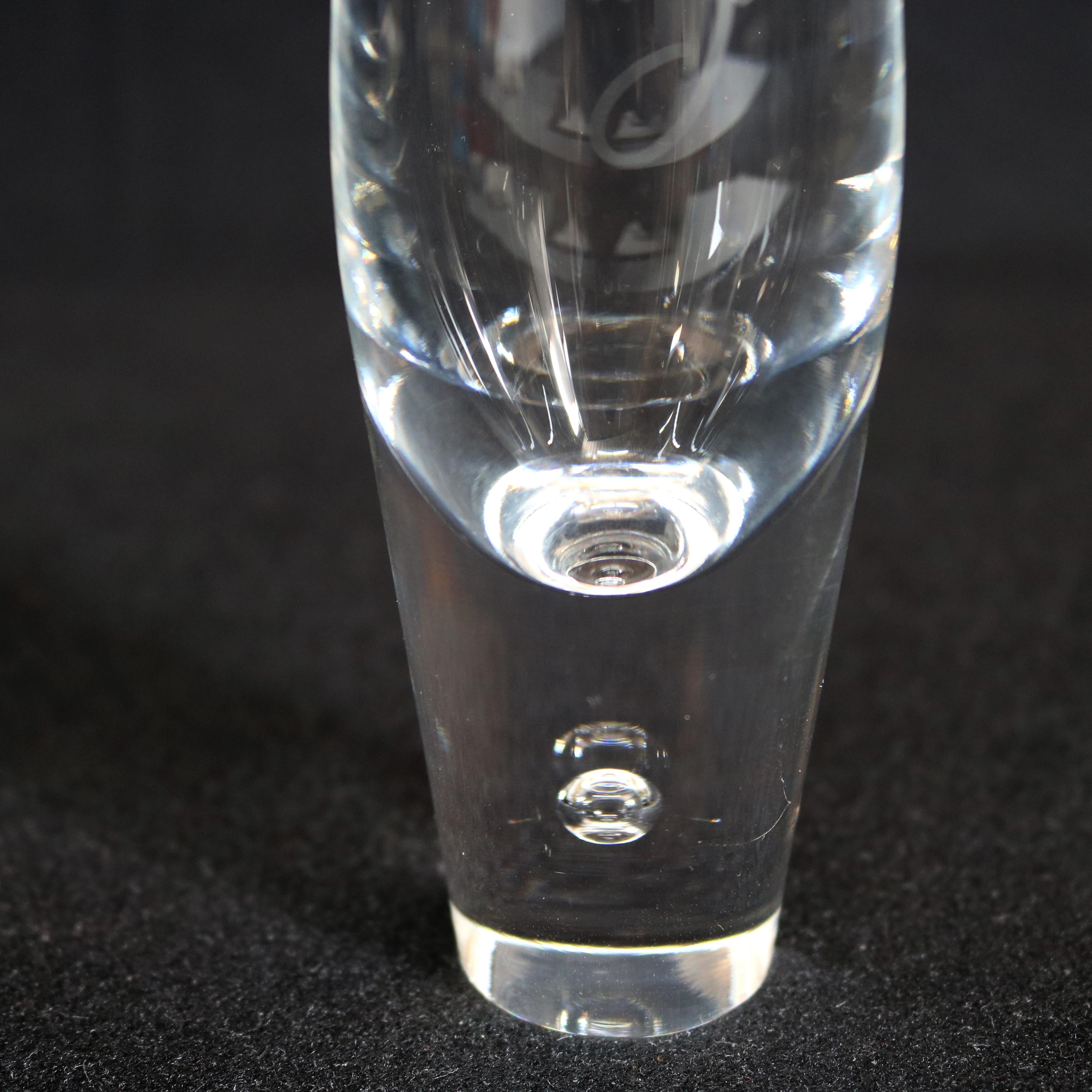 Steuben Signed Art Glass Modernist 