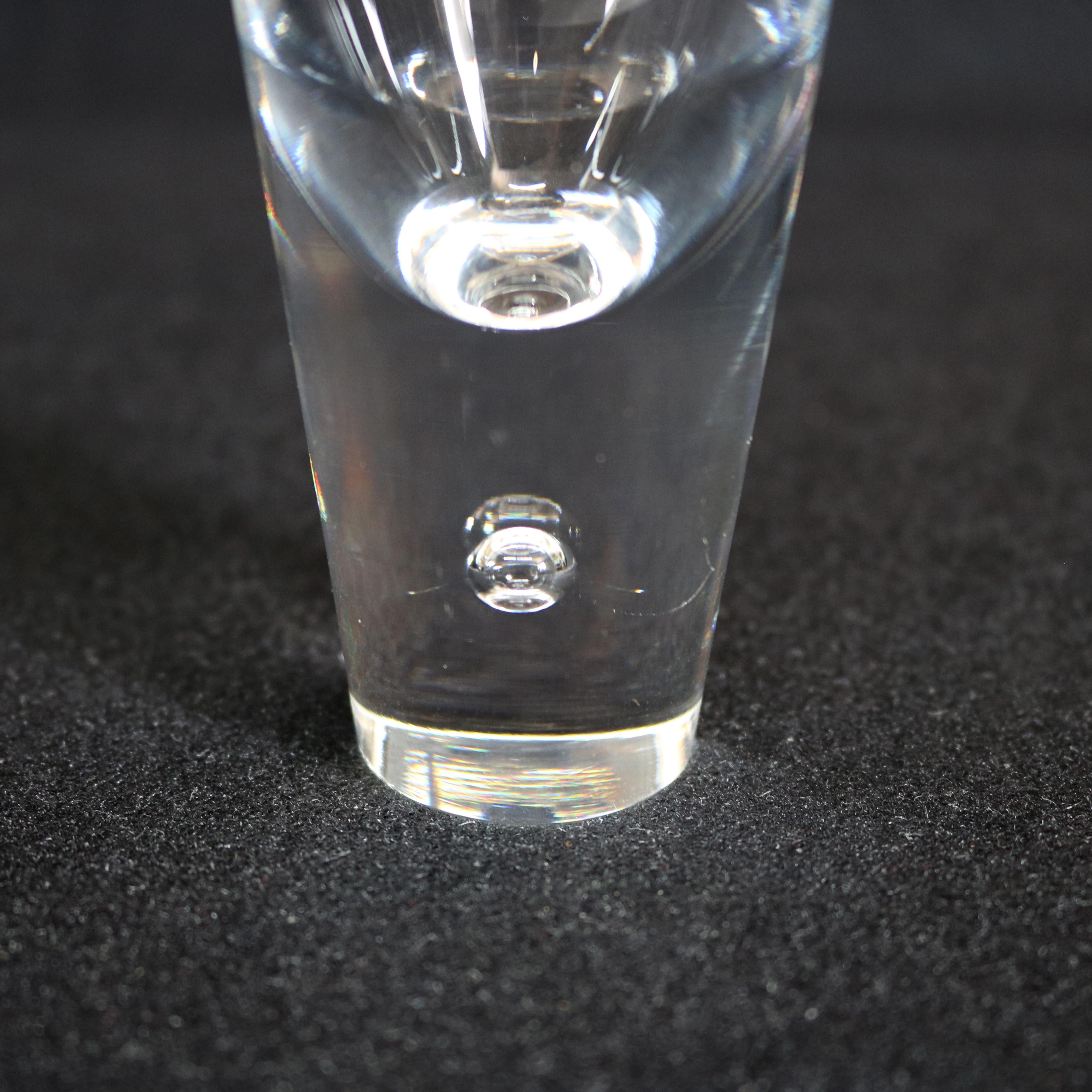 20th Century Steuben Signed Art Glass Modernist 
