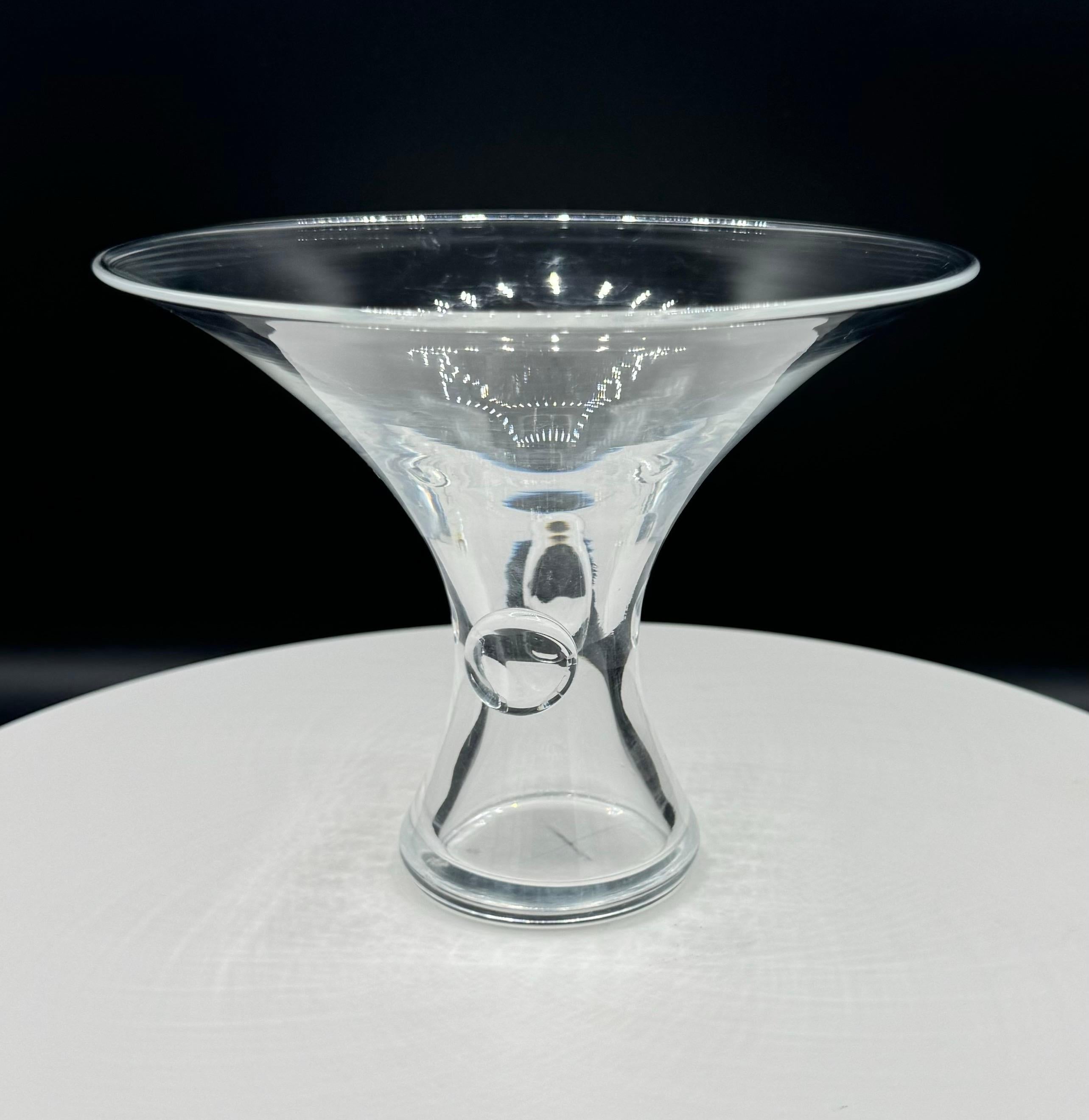 20th Century Steuben Thumbprint Bowl Series by George Thompson For Sale