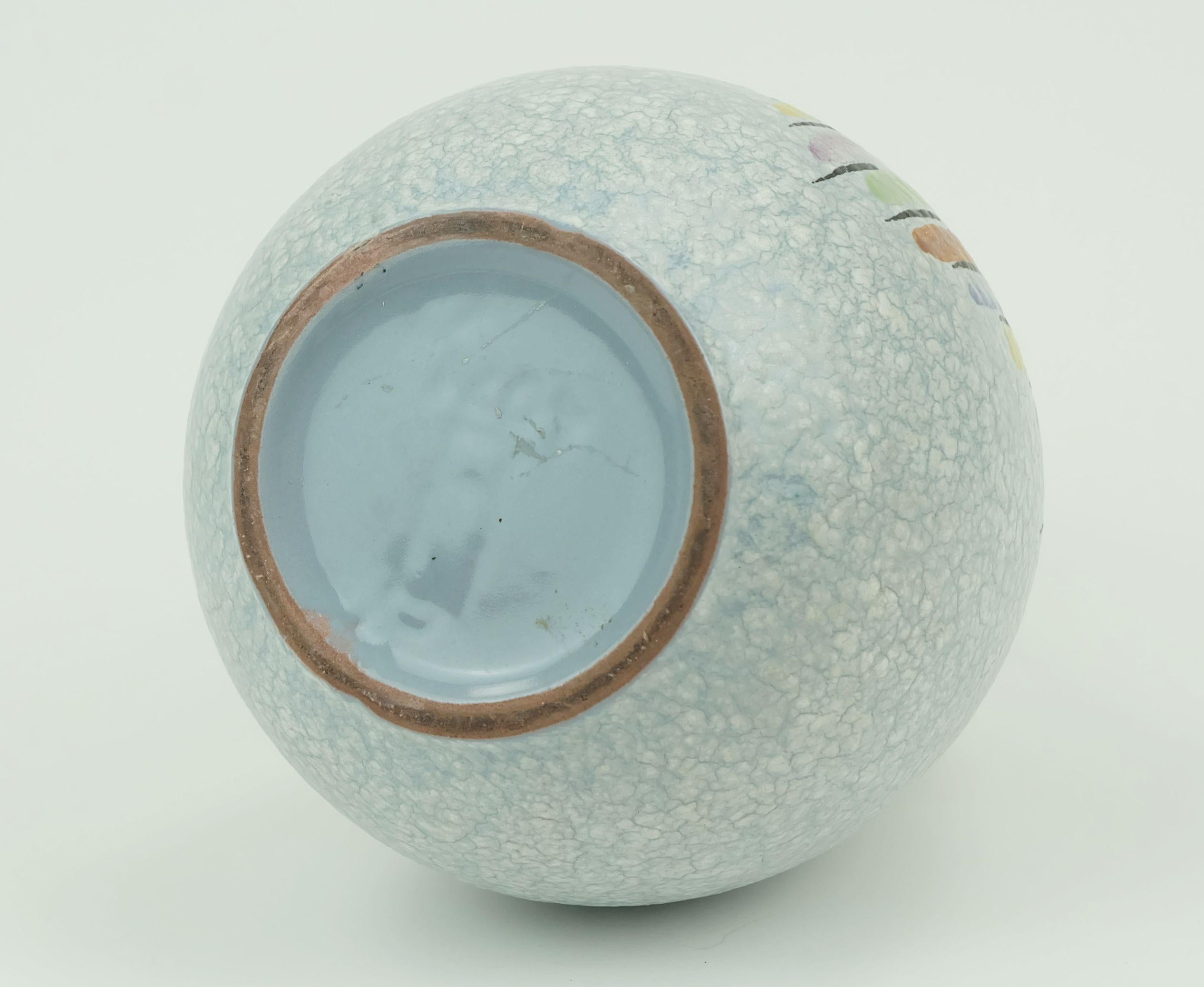 Steuler Mitte des Jahrhunderts moderne Keramik VASE 1950er Jahre Tropf Glasur buntes Muster im Angebot 5