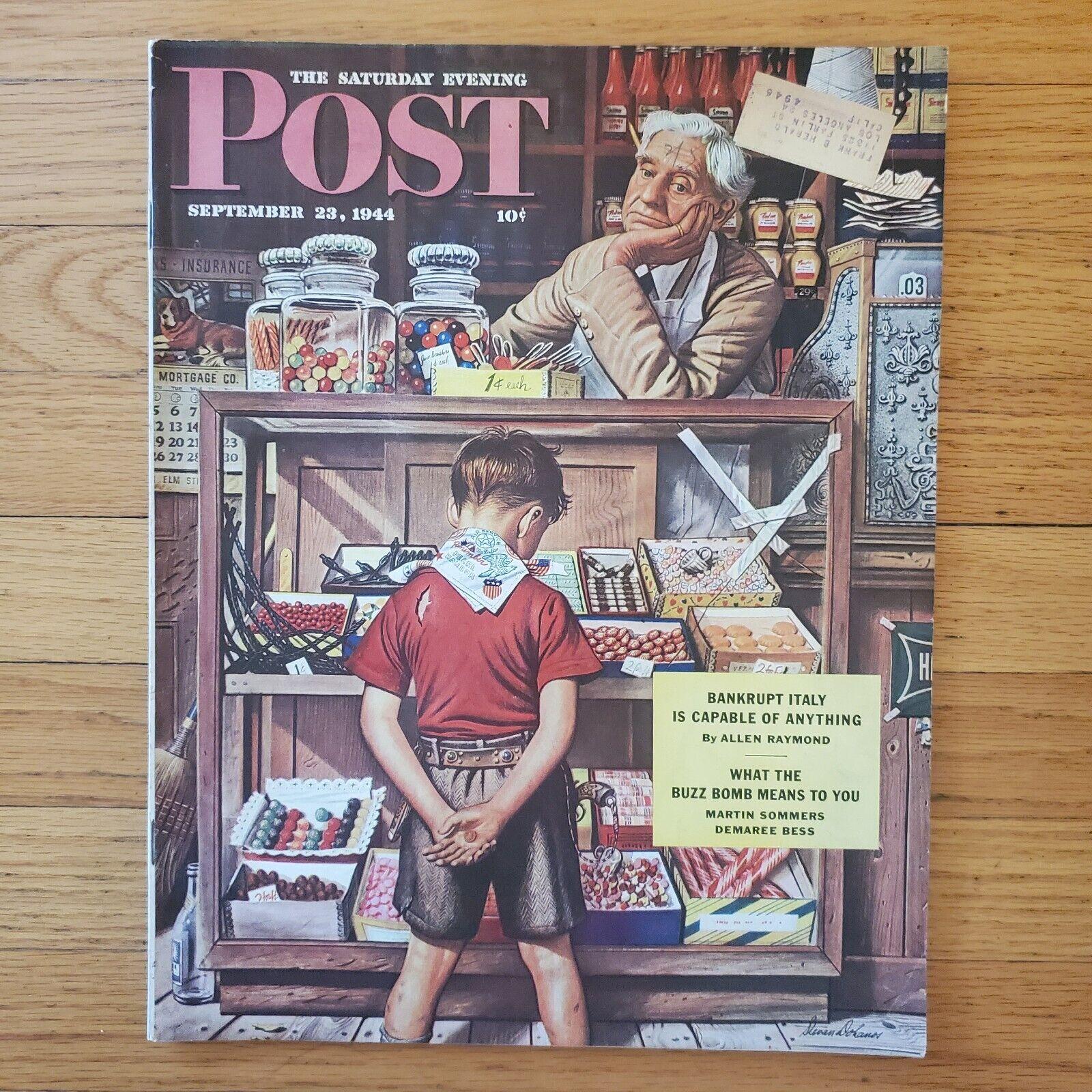Signed Lower Right by Artist

The Saturday Evening Post Cover, September 23, 1944


A proponent of simplicity as a virtue, Stevan Dohanos has said, 