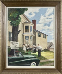 Puppies for Sale, Original magazine cover for The Saturday Evening Post