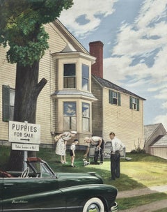 Puppies for Sale, couverture originale du magazine pour The Saturday Evening Post