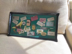 Stevan Dohanos FBI Agent Collage Decorative Tray Bar Tray Serving Tray