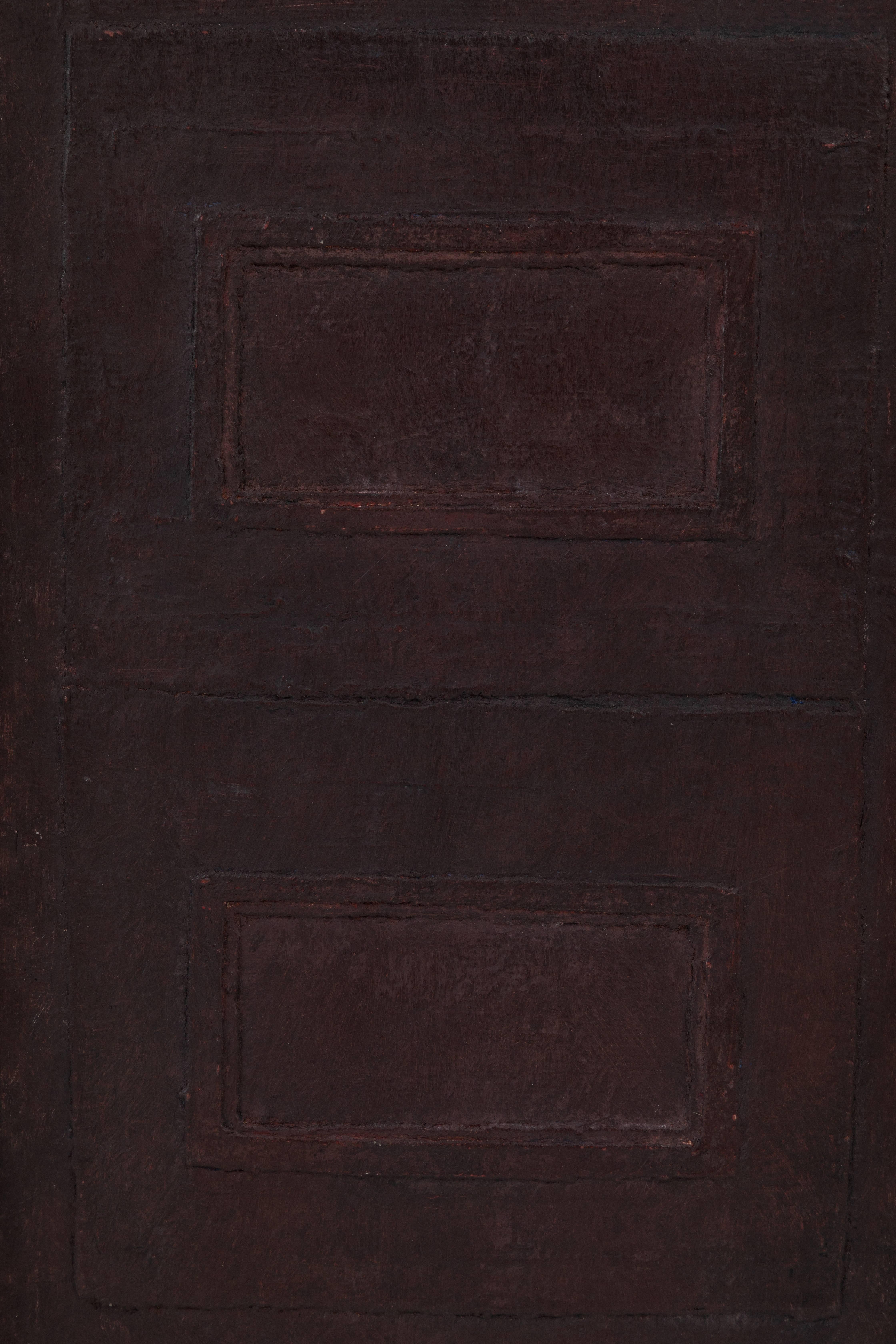 Peinture à l'huile abstraite moderne encadrée de Stevan Kissel en vente 2