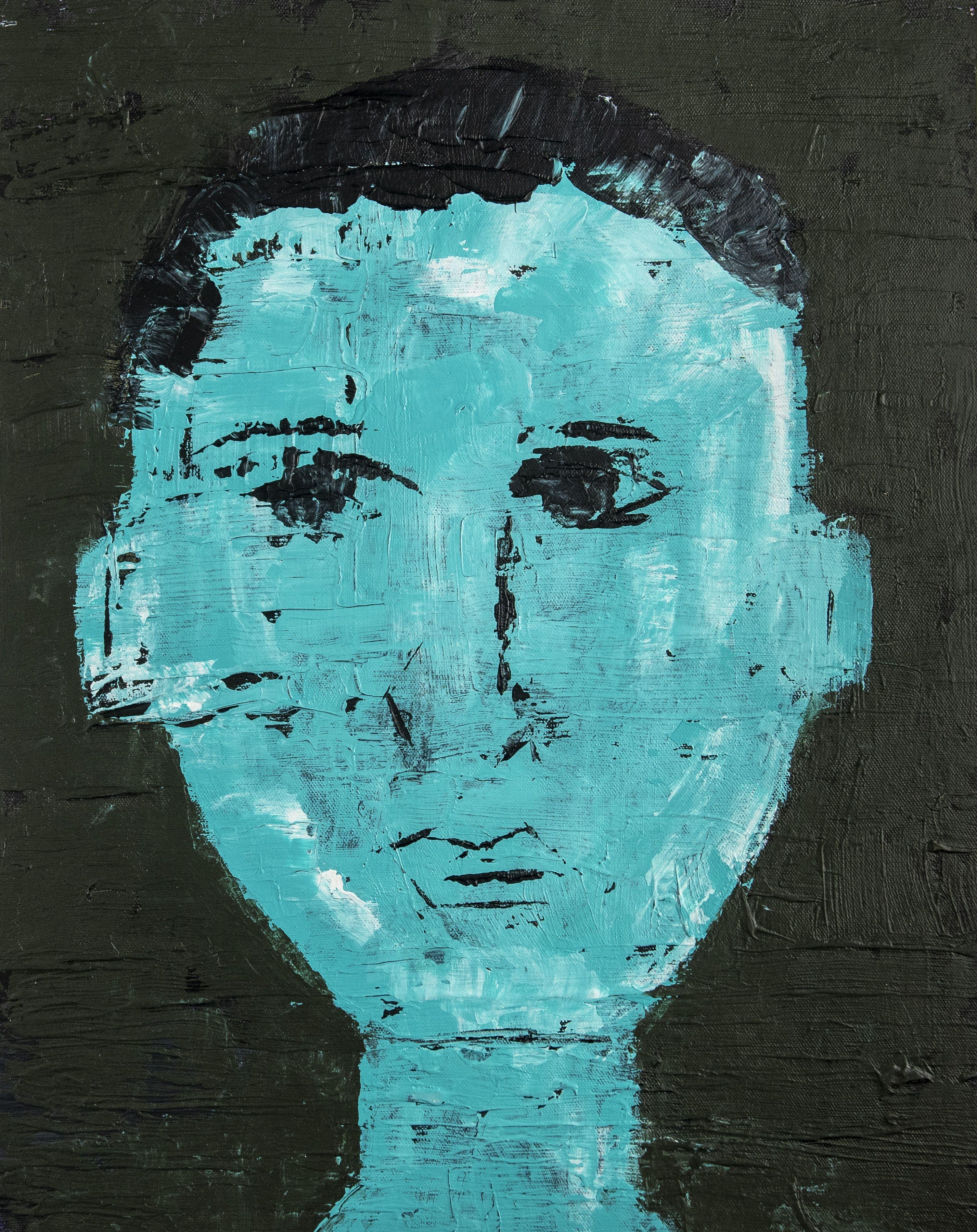 Ritratto di Marrakech #16, Pittura, Acrilico su altro - Painting di Steve Alderton