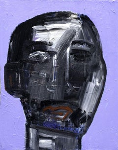Paris Portraits: Hugo, Painting, Acrylic on Canvas