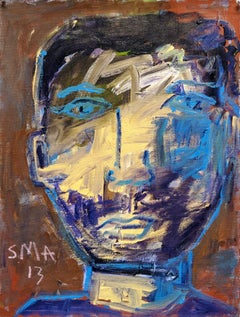 Paris Portraits: Max, Painting, Acrylic on Canvas