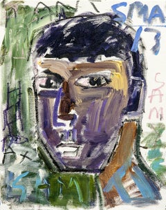 Paris Portraits: Sami, Painting, Acrylic on Canvas