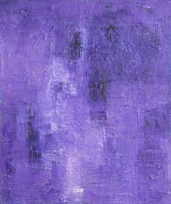 Lluvia púrpura, Pintura, Acrílico sobre lienzo