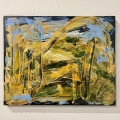 Quadro astratto su tela dell'artista della Warhol Factory Steve Balkin 'RAIN FOREST'