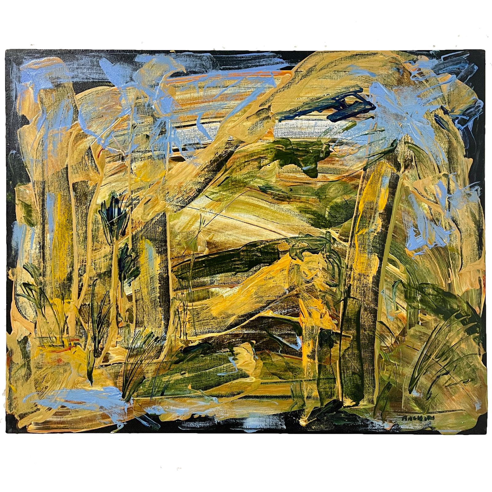 Steve Balkin (1938-2023)
Cette peinture a été achetée à la succession de Balkin. Elle provient de son domicile au nord de l'État de New York. Elle est intitulée "Rain Forest", datée de 8/2007 et signée au recto et au verso. Des acryliques vibrantes
