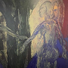 Steve Balkin Lyrical Expressionism Large Painting on Canvas