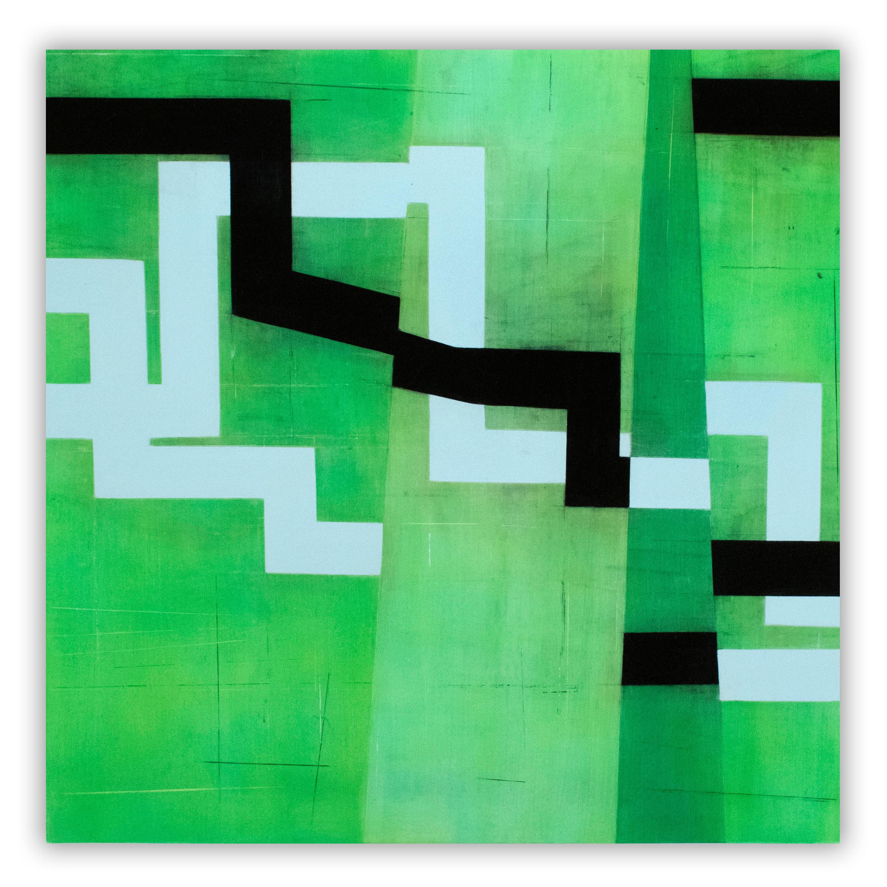 Steve baris Abstract Painting – Never The Same Space Twice D34 (Abstrakte Malerei)