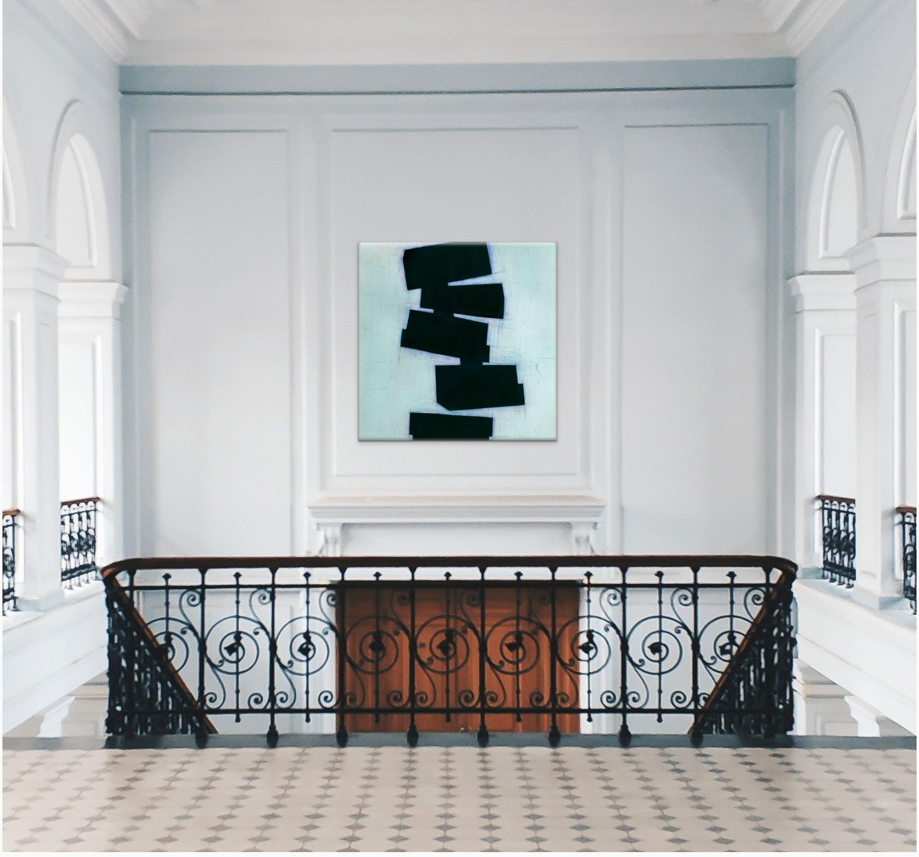 Toppling E6 (peinture abstraite) - Painting de Steve baris