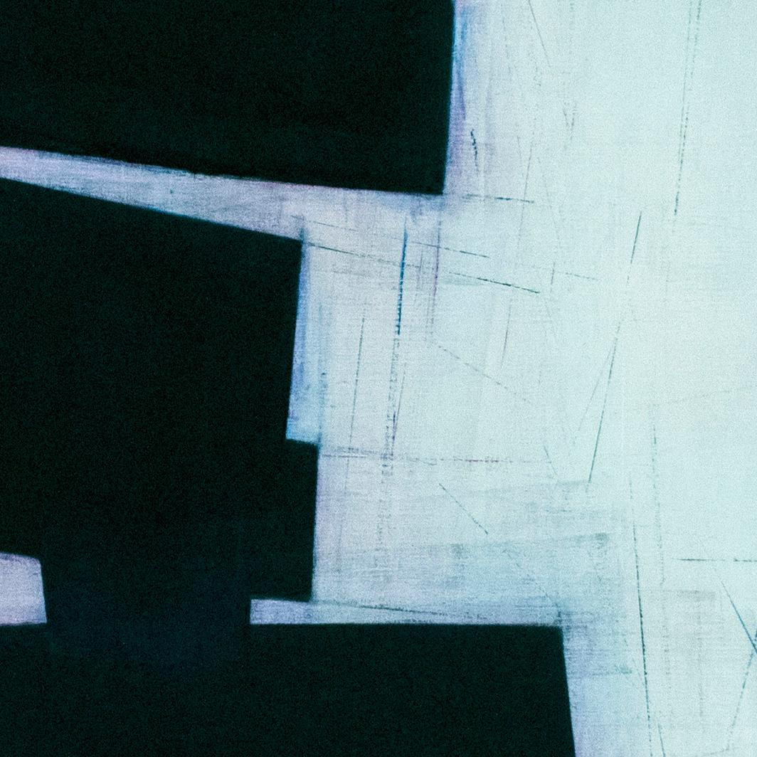 Toppling E6 (peinture abstraite) - Abstrait Painting par Steve baris