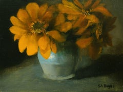 Orange Flowers, Oil Painting