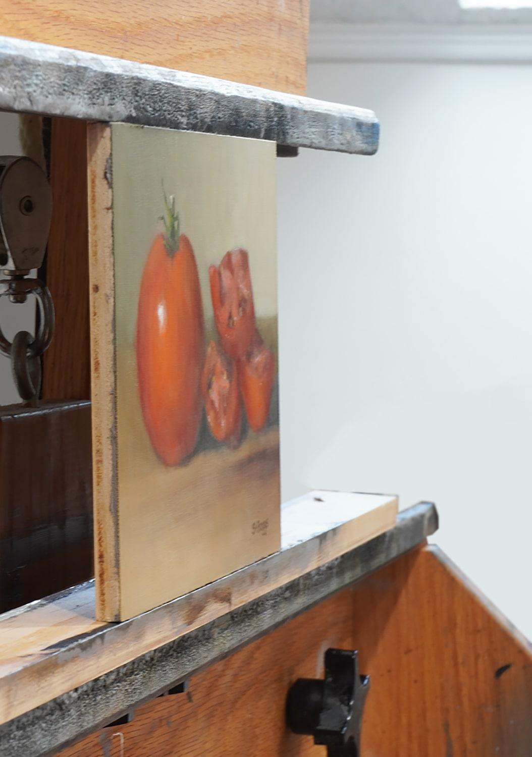 Pomodori, Pittura a olio - Art Contemporaneo di Steve Boggs