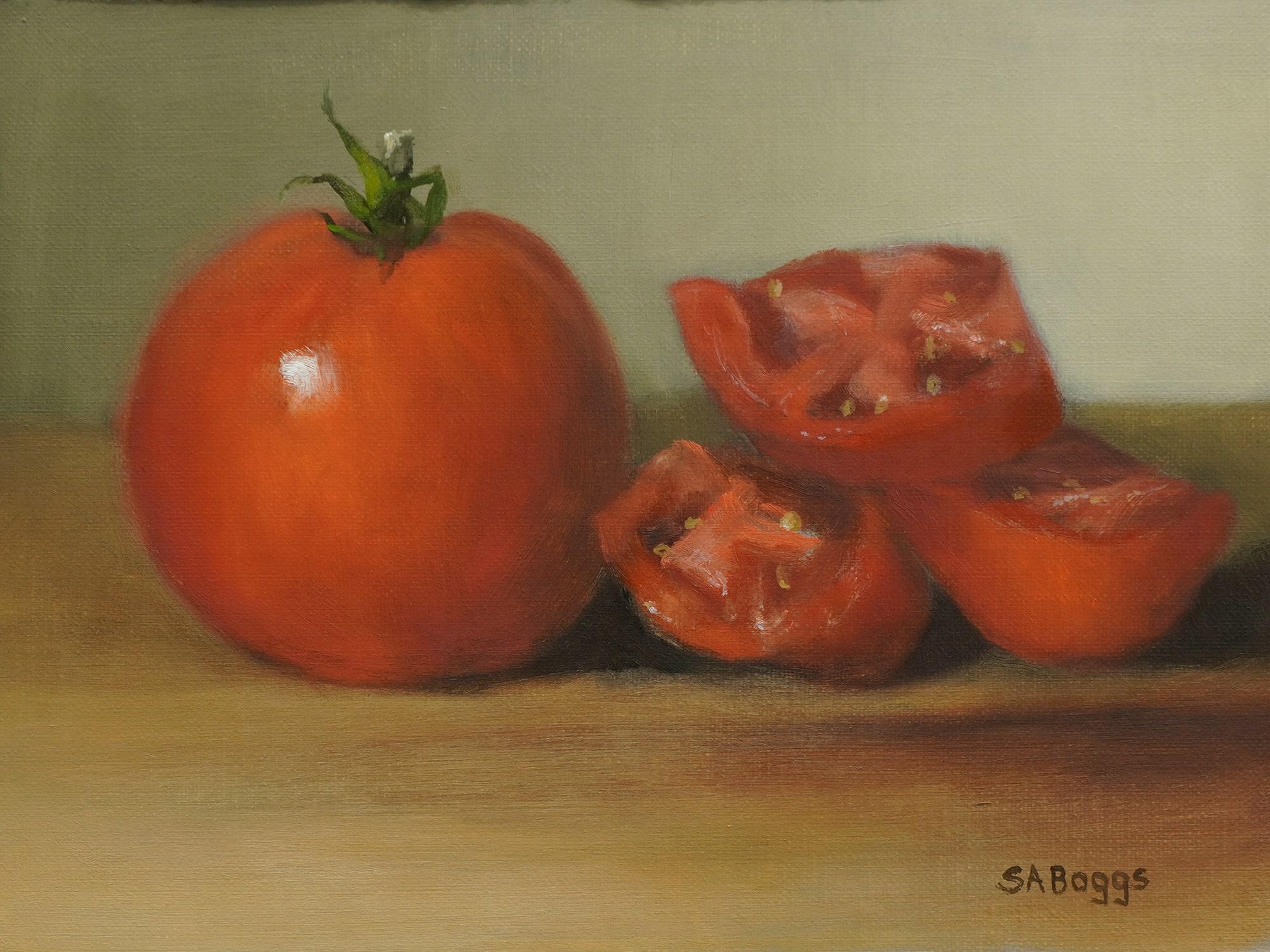 Tomates, Pintura al óleo